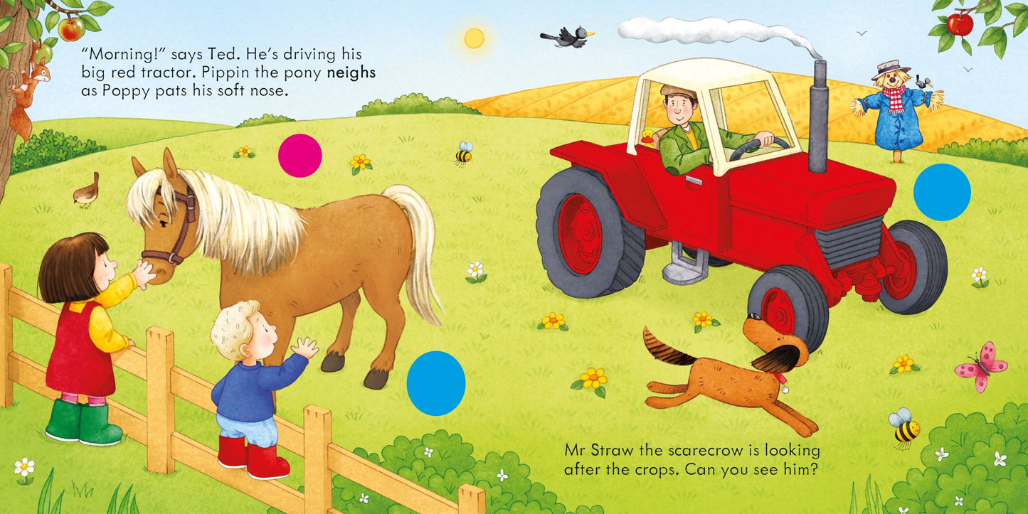Carte sunete - Poppy and Sam's Farm Animal Sounds, Usborne