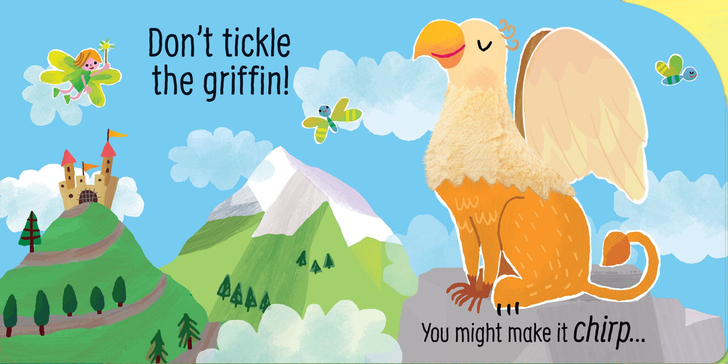 Carte senzoriala cu sunete - Don't Tickle The Dragon, Usborne
