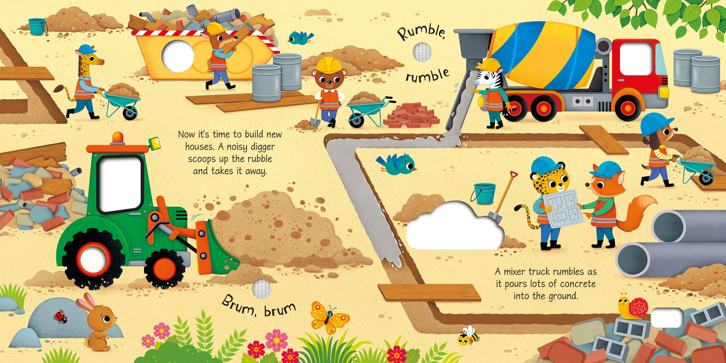 Carte sunete - Building Site Sounds, Usborne