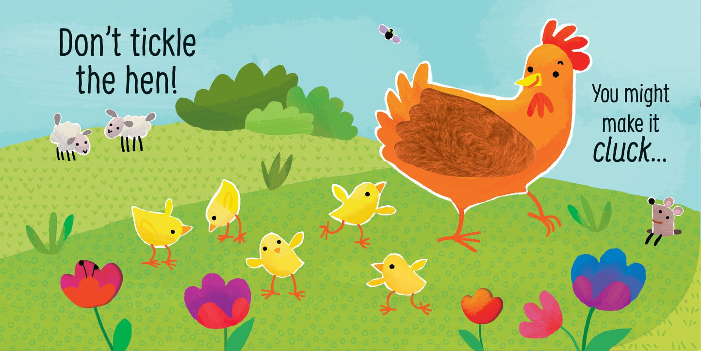 Carte senzoriala cu sunete - Don't Tickle the Cow!, Usborne