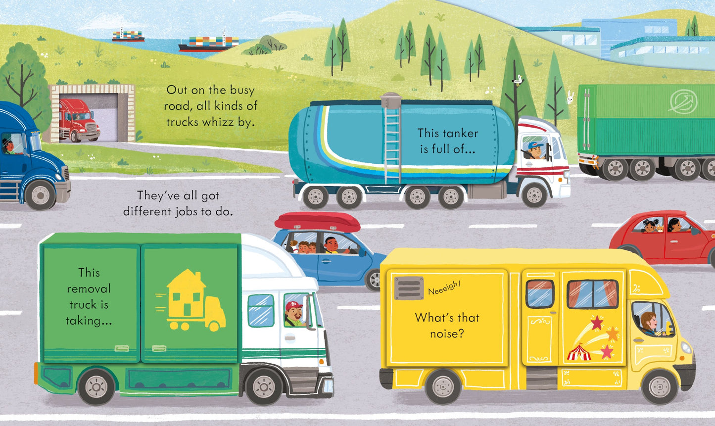 Carte copii - Peep Inside How a Truck Works, Usborne