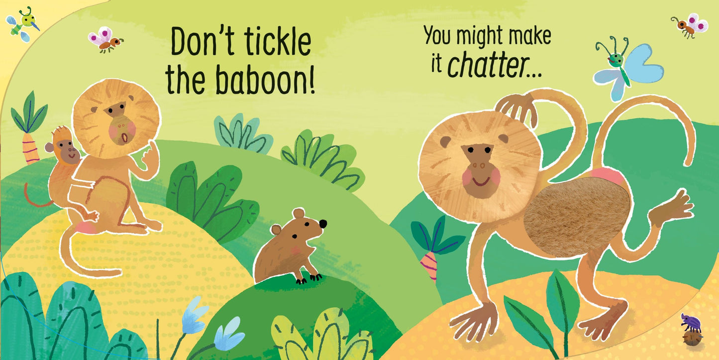 Carte senzoriala cu sunete - Don't Tickle The Rhino!, Usborne