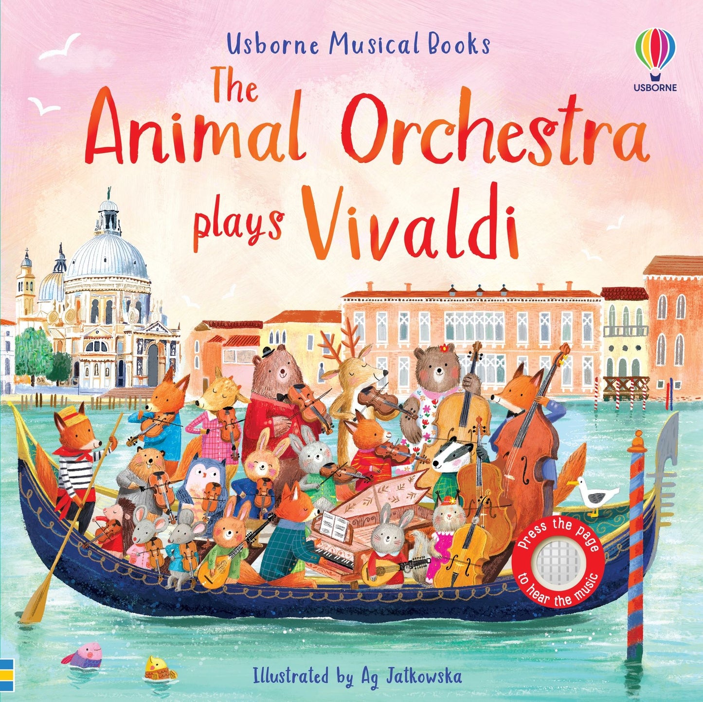 Carte muzicala - The Animal Orchestra Plays Vivaldi, usborne, 6 luni