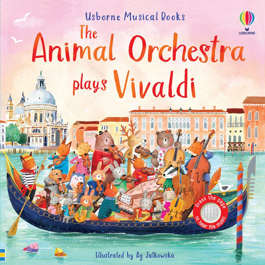 Carte muzicala - The Animal Orchestra Plays Vivaldi, usborne, 6 luni