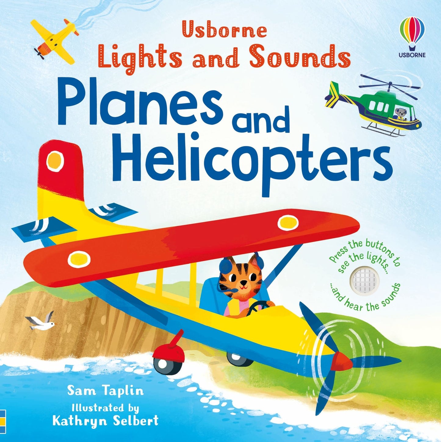 Carte cu sunete - Lights And Sounds Planes And Helicopters, Usborne