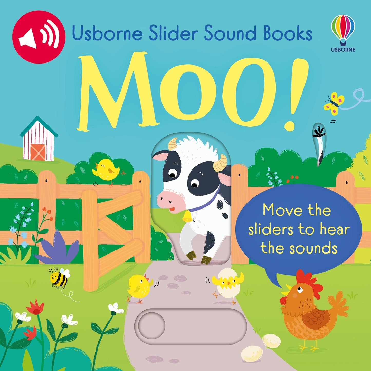 Carte cu sunete - Slider Sound Books Moo!, Usborne