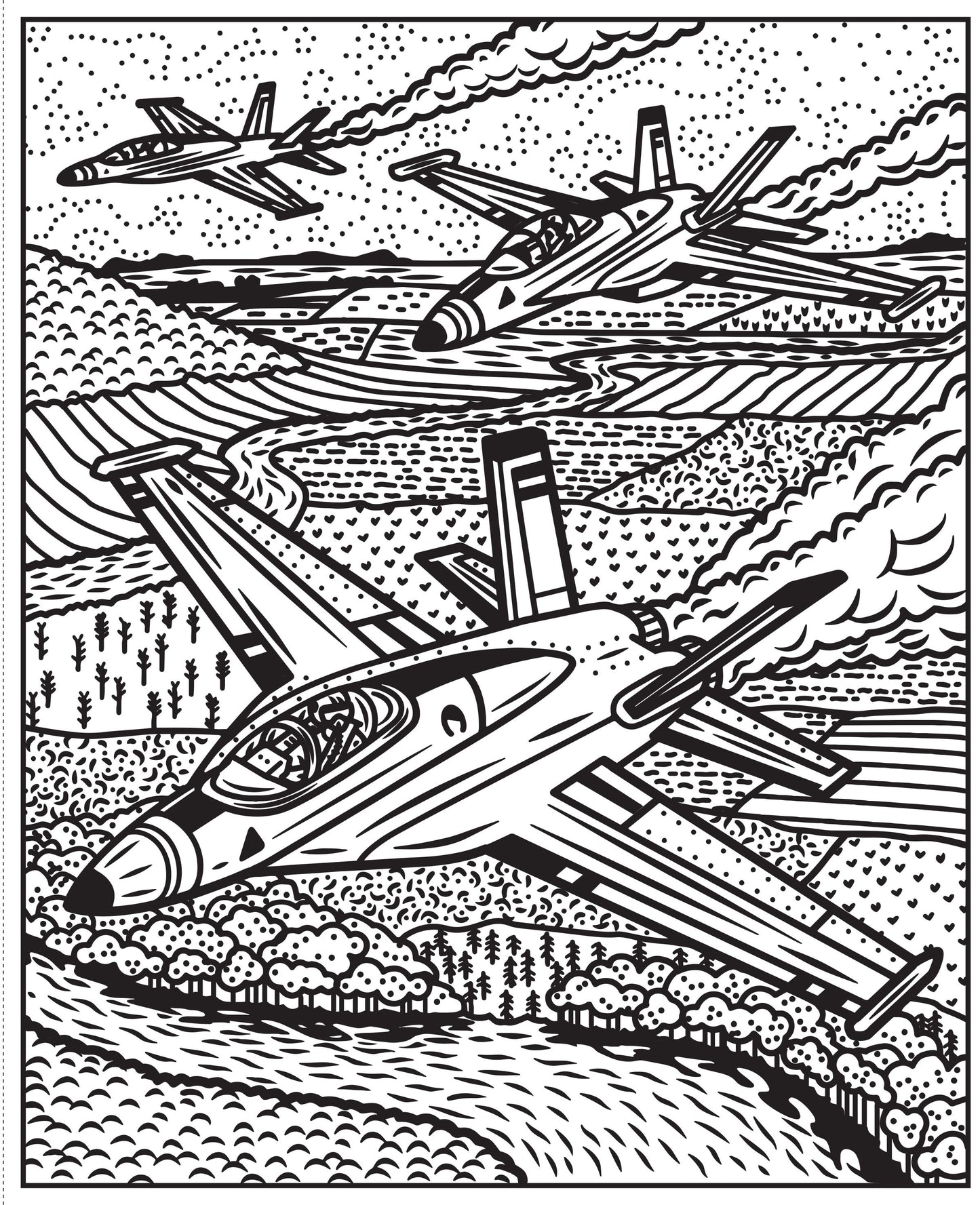 Carte pictură cu apă - Planes And Helicopters Magic Painting Book, Usborne