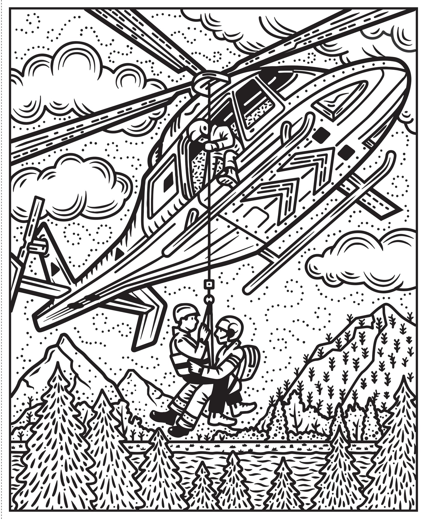 Carte pictură cu apă - Planes And Helicopters Magic Painting Book, Usborne