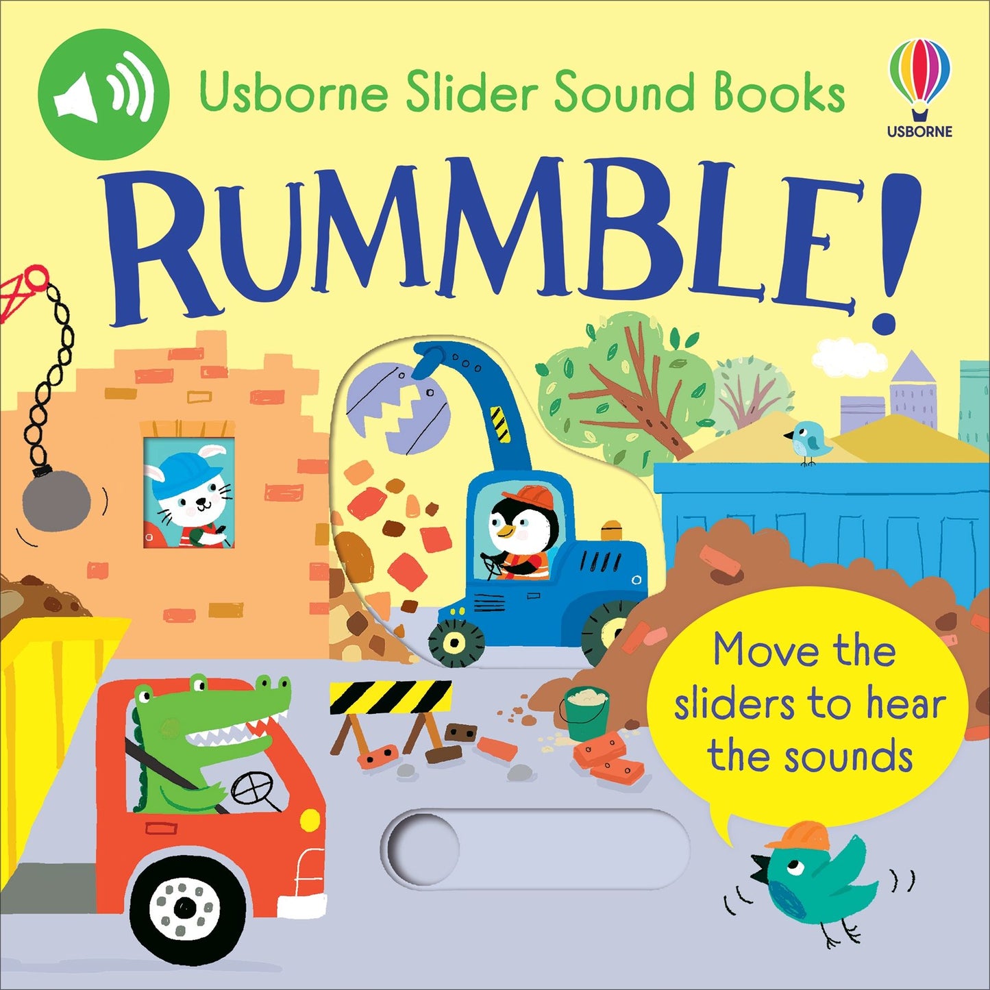 Carte cu sunete - Slider Sound Books Rummble!, Usborne