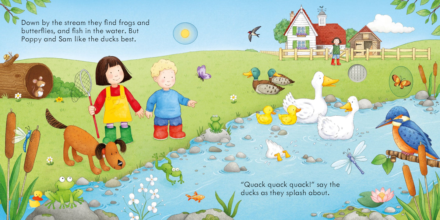 Carte cu sunete - Poppy And Sam'S Nature Sounds, Usborne