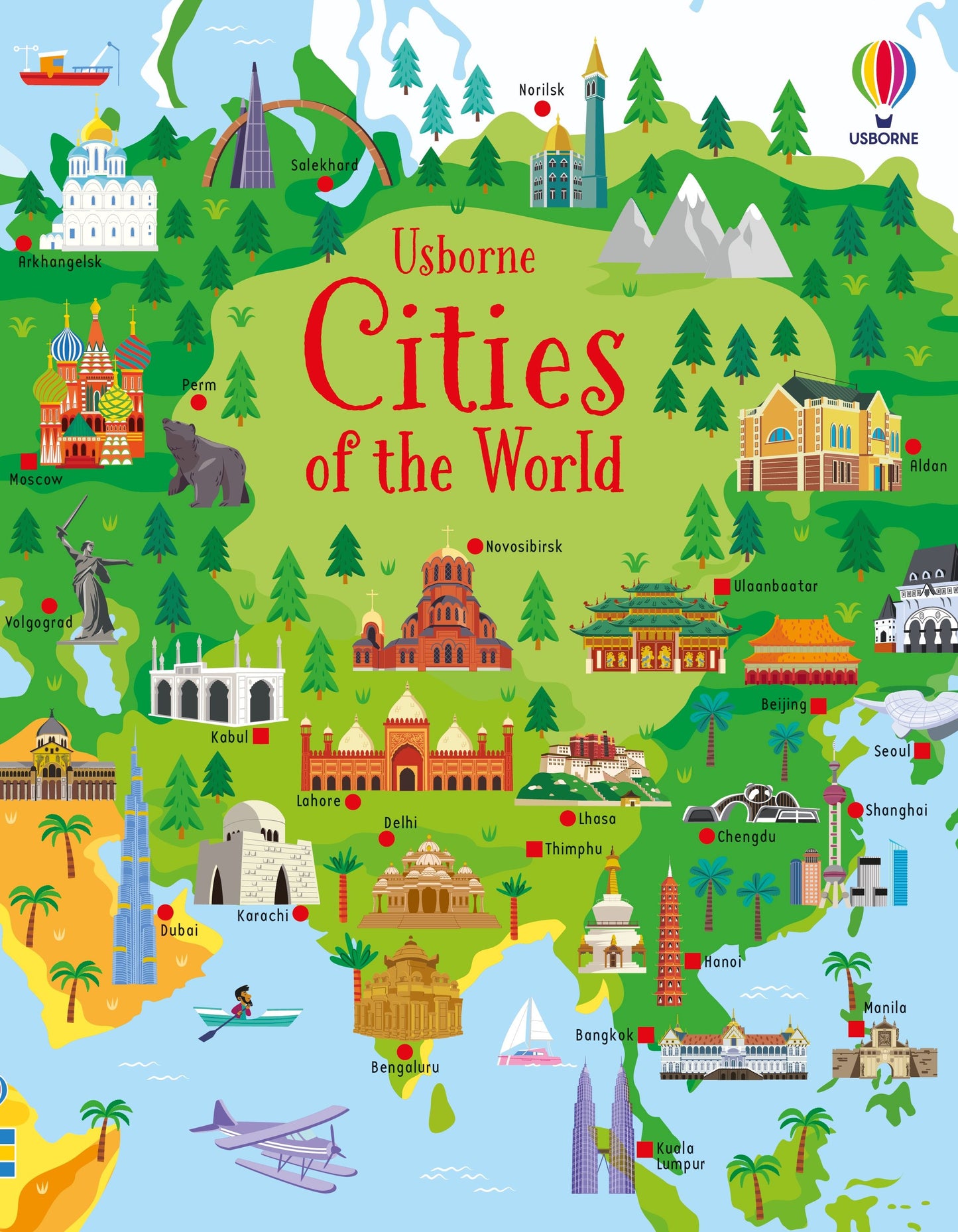 Set puzzle si carte - Book And Jigsaw Cities Of The World, Usborne