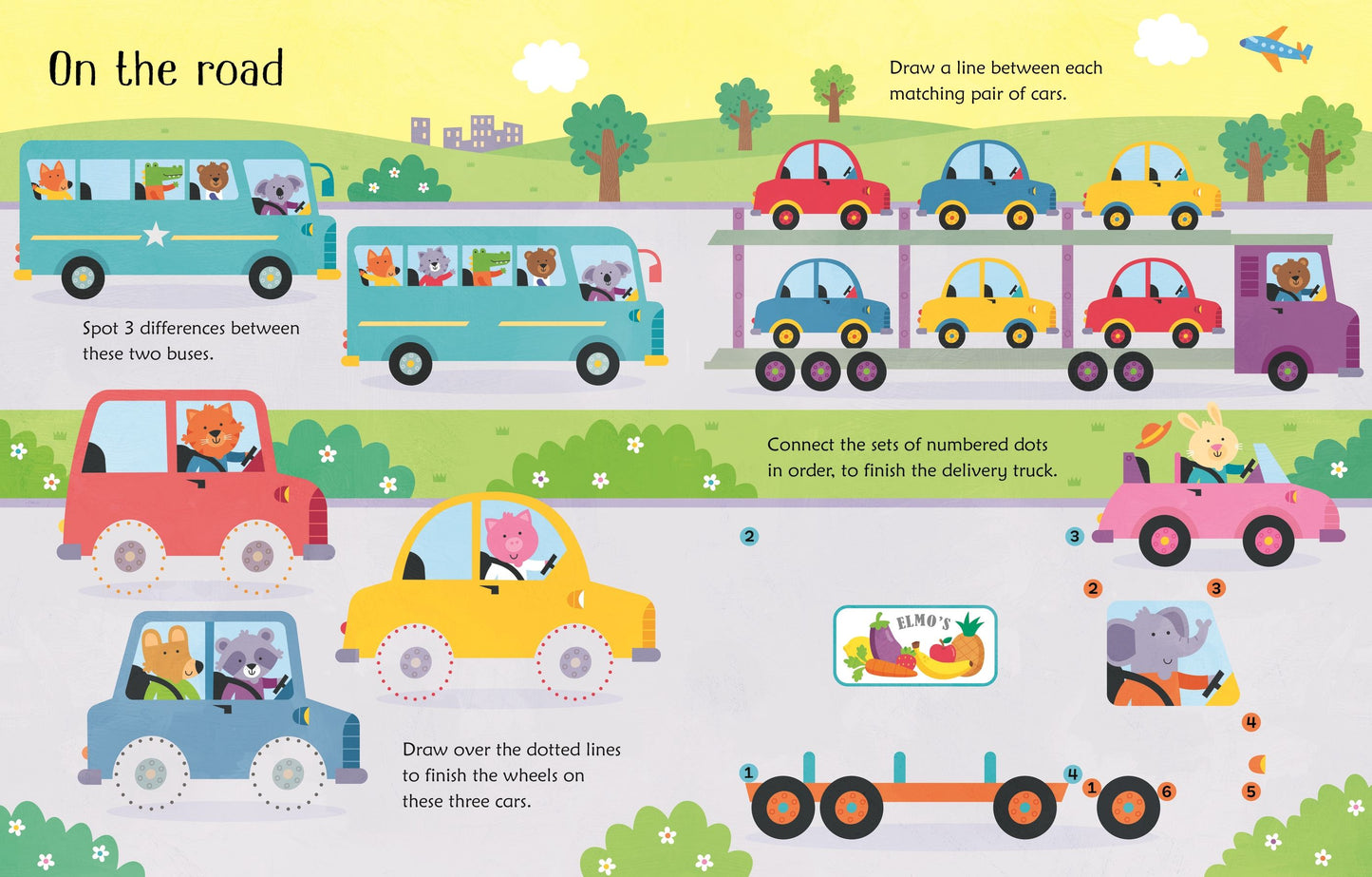 Carte educativa de activitatii - Wipe-Clean Things That Go Activities, Usborne