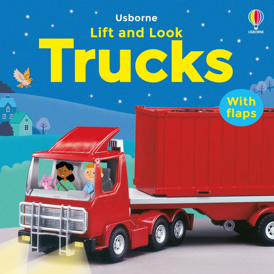 Carte clapete pentru copii - Lift and Look Trucks, Usborne, 1 an+