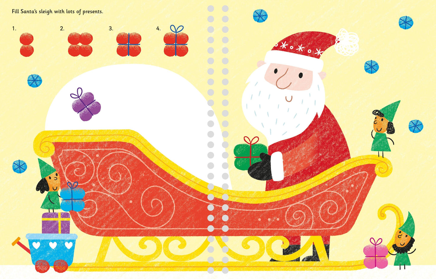 Carte copii - Fingerprint Activities Santa'S Workshop, Usborne