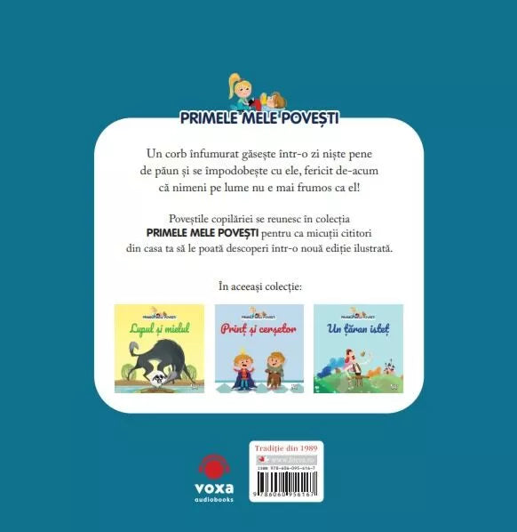 Carte copii - Volumul 75. Primele mele povesti. Corbul increzut si paunul