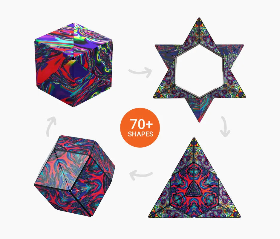 Joc puzzle magnetic cu schimbare de formă - Shashibo