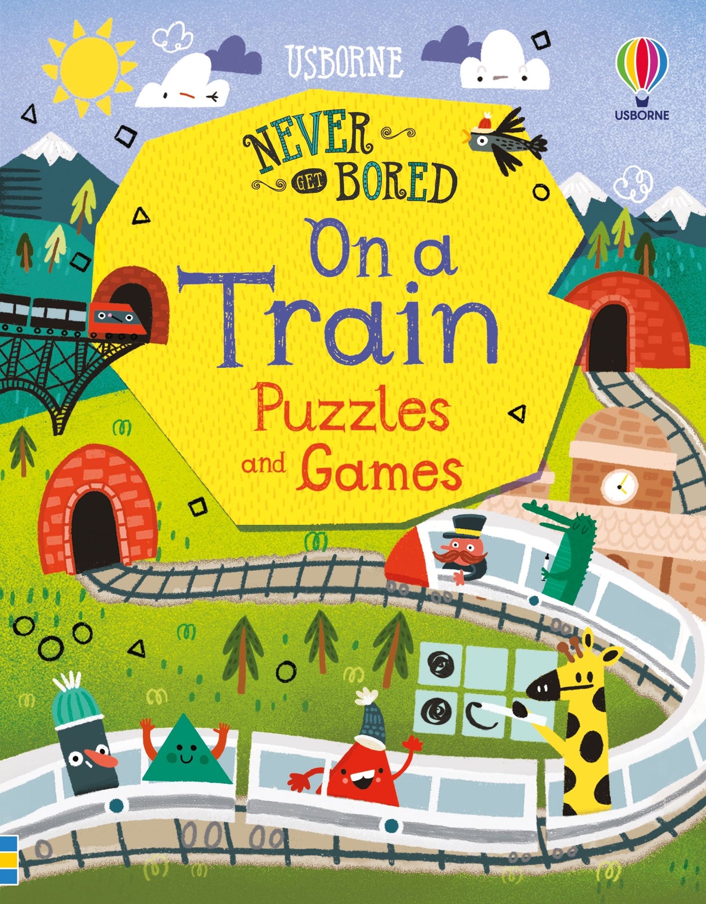 Carte activitati - Never Get Bored on a Train Puzzles & Games, Usborne