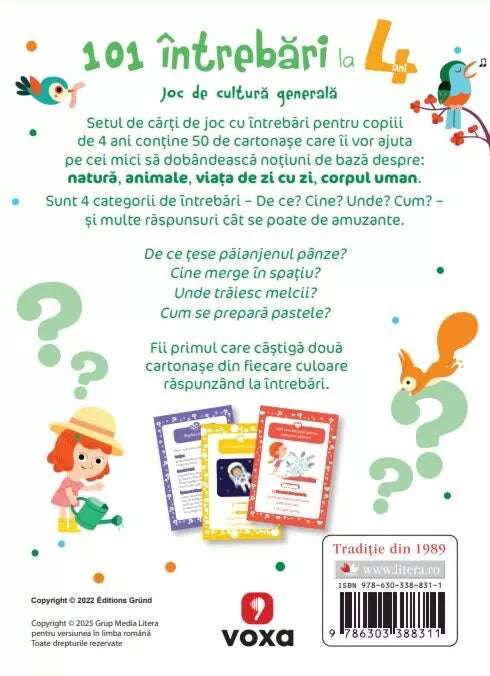 101 INTREBARI LA 4 ANI. Joc de cultura generala