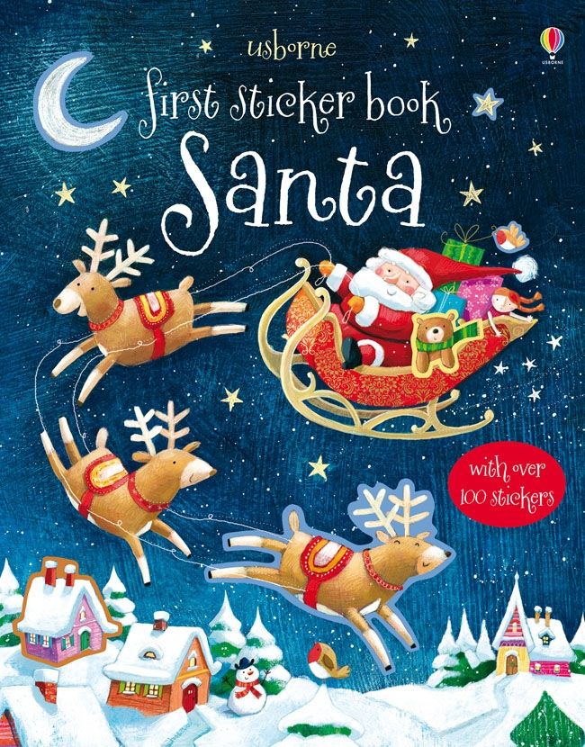 Carte stickere - First Sticker Book Santa, Usborne
