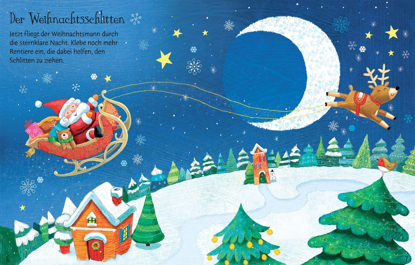 Carte stickere - First Sticker Book Santa, Usborne