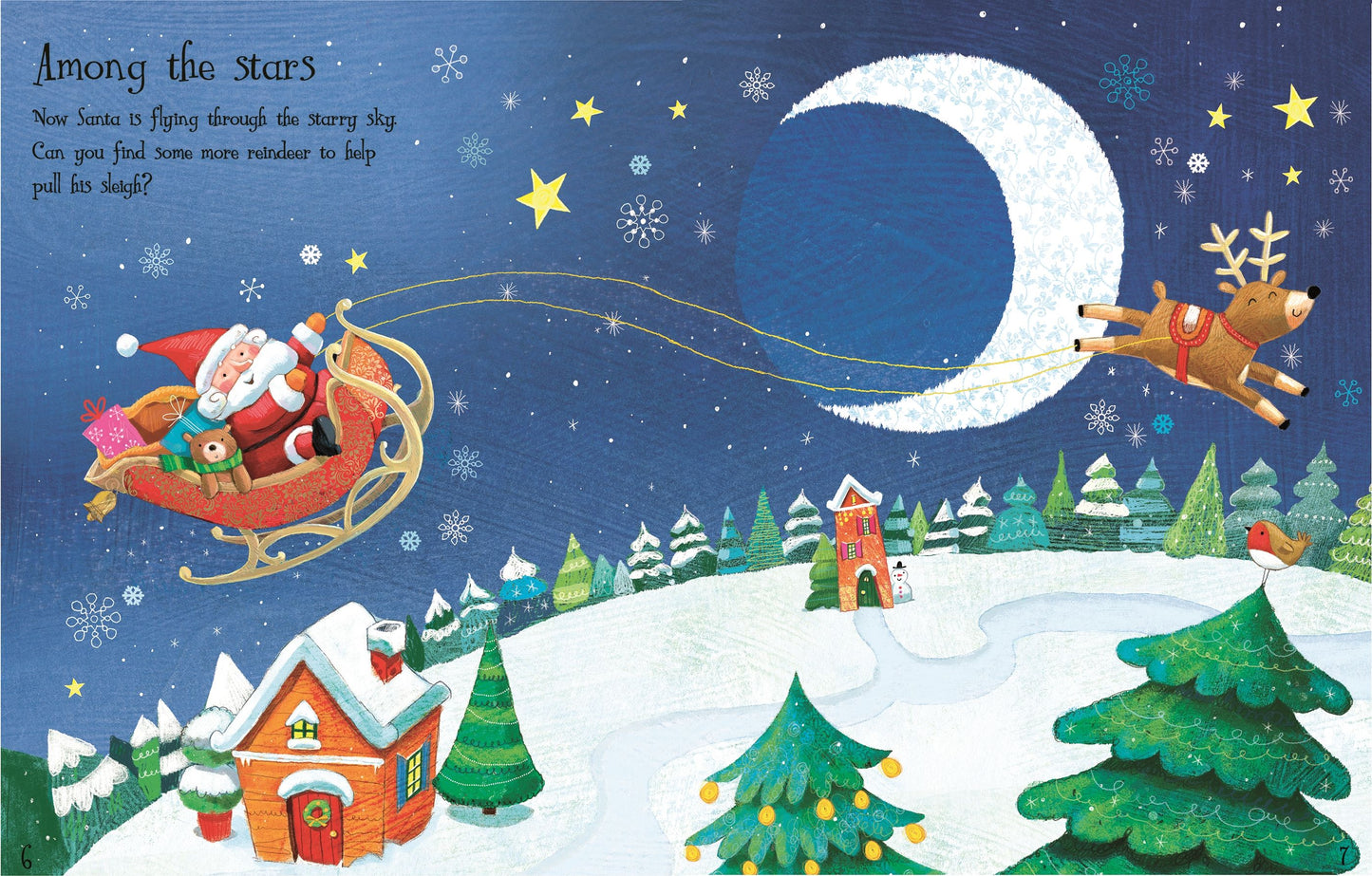Carte stickere - First Sticker Book Santa, Usborne