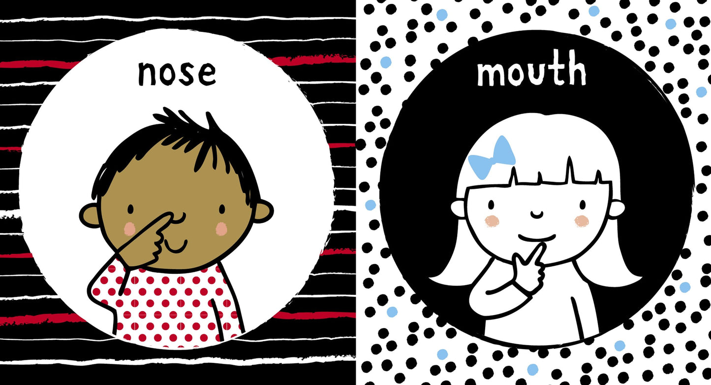 Set de cărți pentru bebeluși - Baby's Very First Black and White Little Library, Usborne, 0 luni+