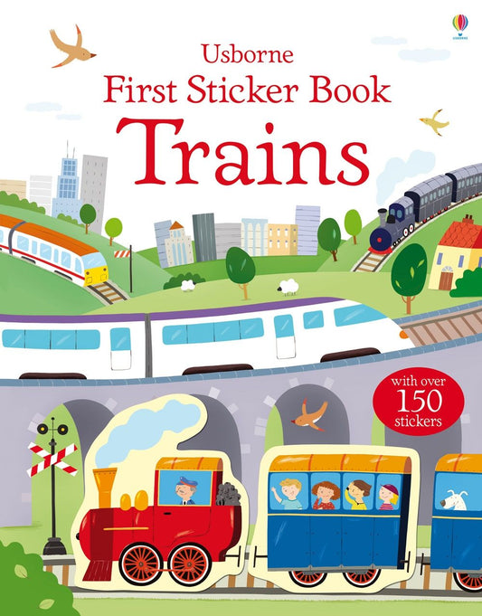Carte stickere - First Sticker Trains, Usborne