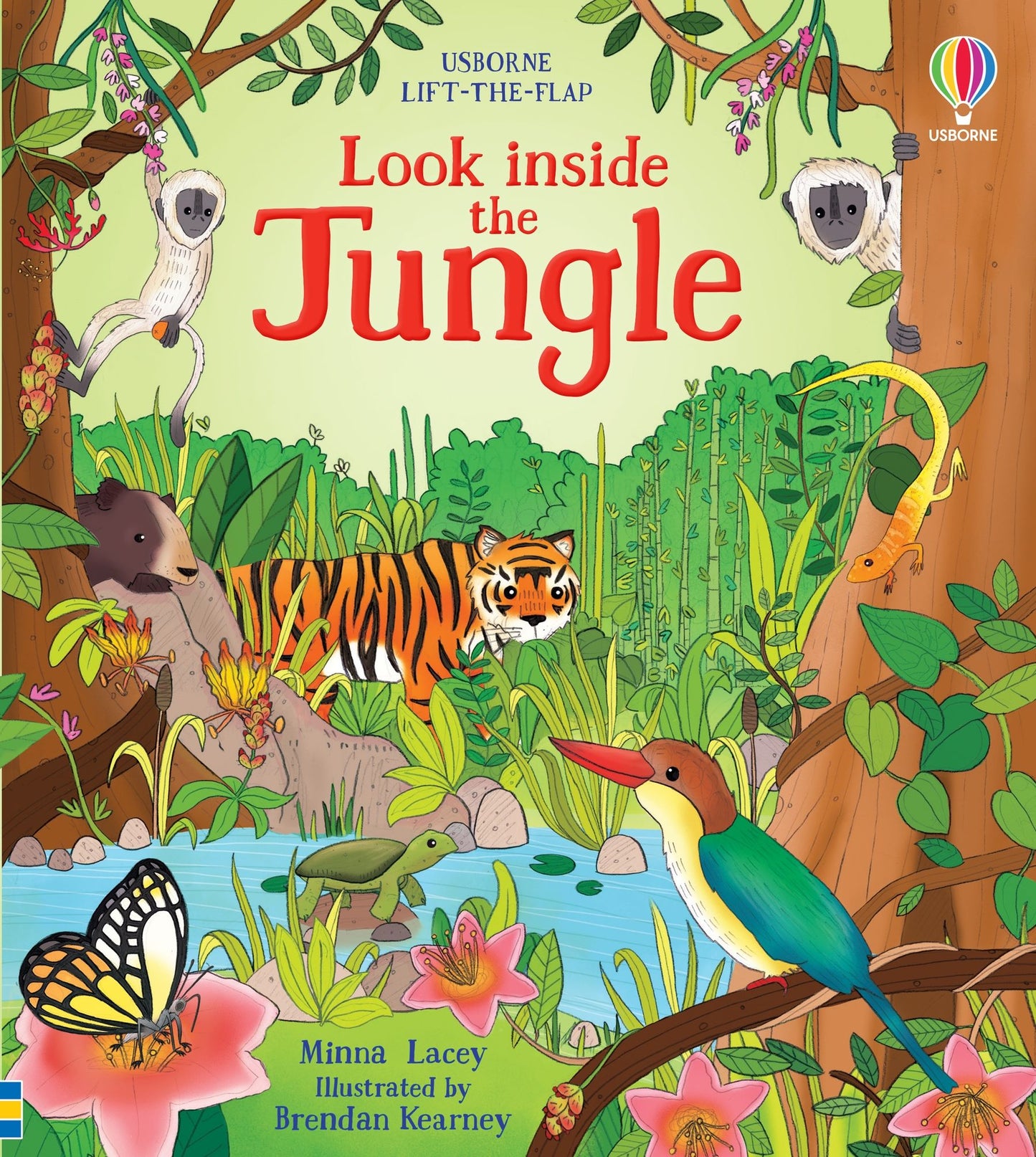 Carte clapete pentru copii - Look Inside the Jungle, Usborne