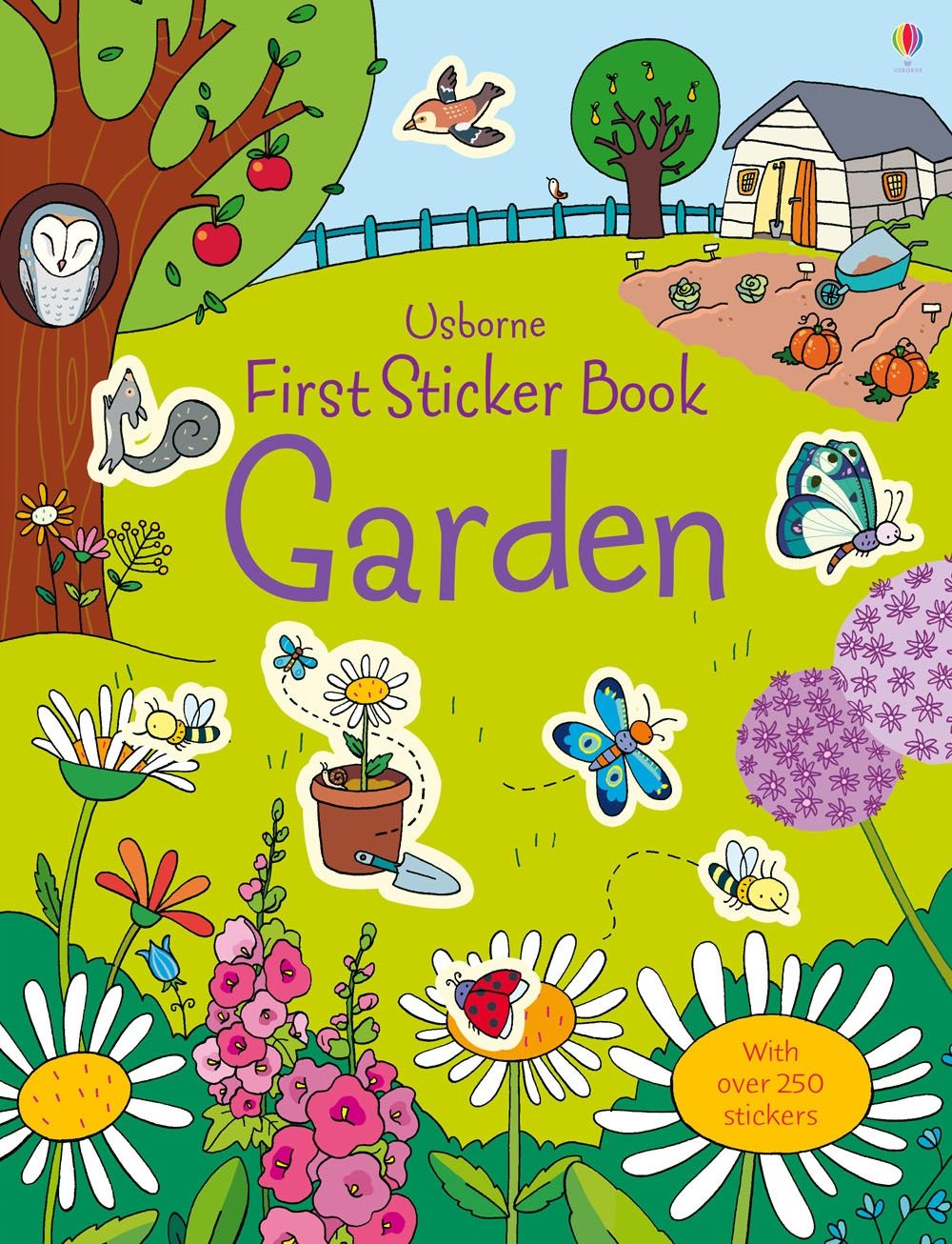 Carte stickere - First Sticker Book Garden, Usborne