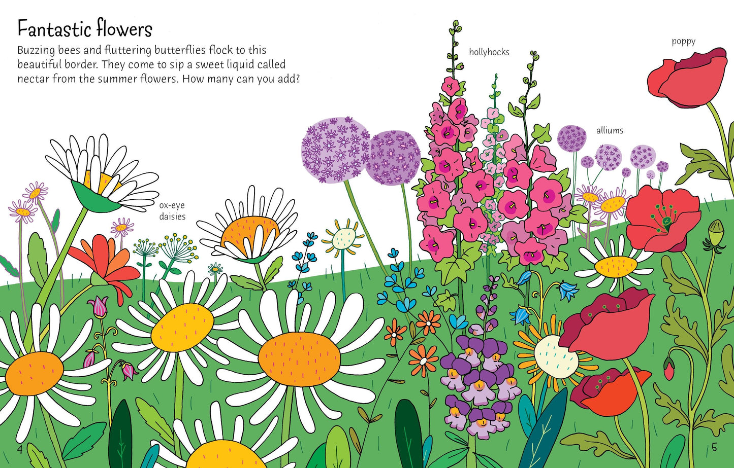 Carte stickere - First Sticker Book Garden, Usborne