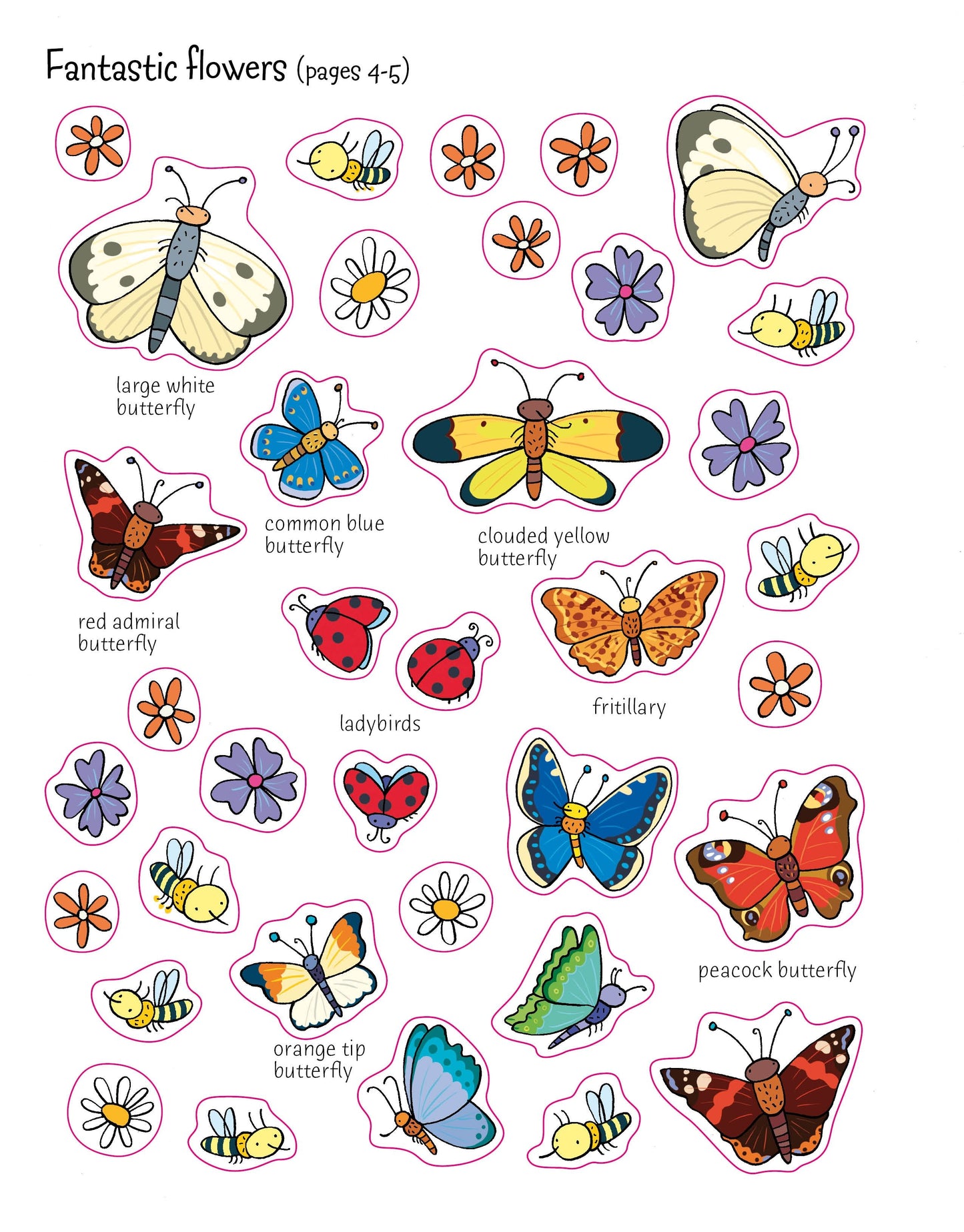 Carte stickere - First Sticker Book Garden, Usborne
