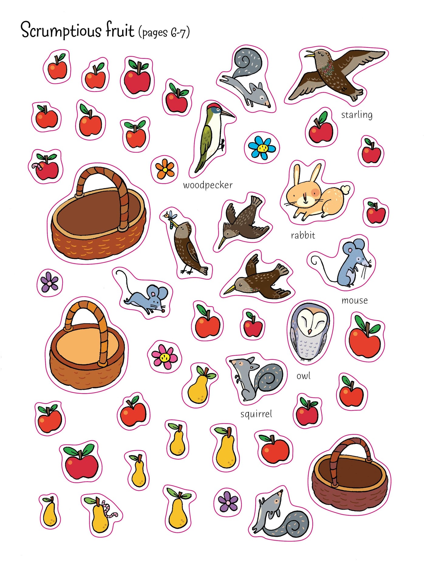 Carte stickere - First Sticker Book Garden, Usborne