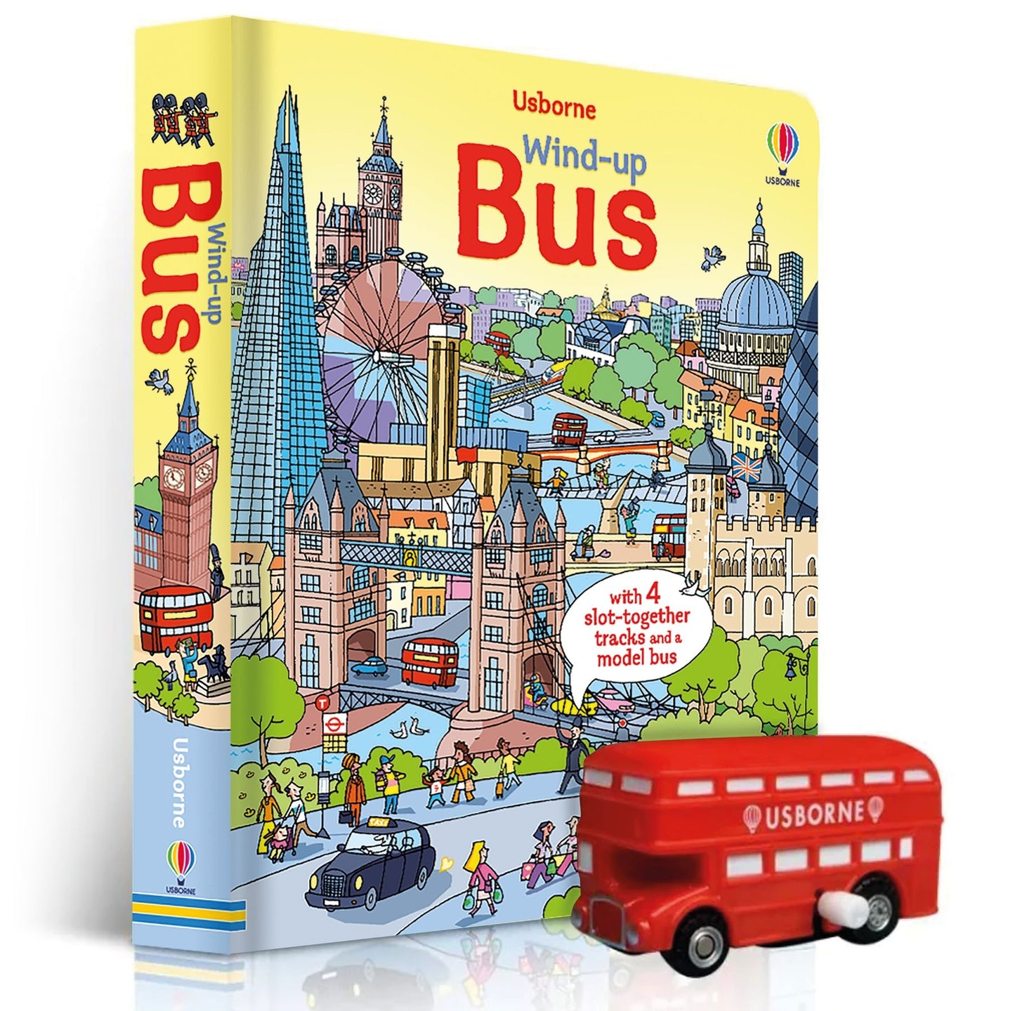 Set puzzle si carte - Wind-up Bus, Usborne
