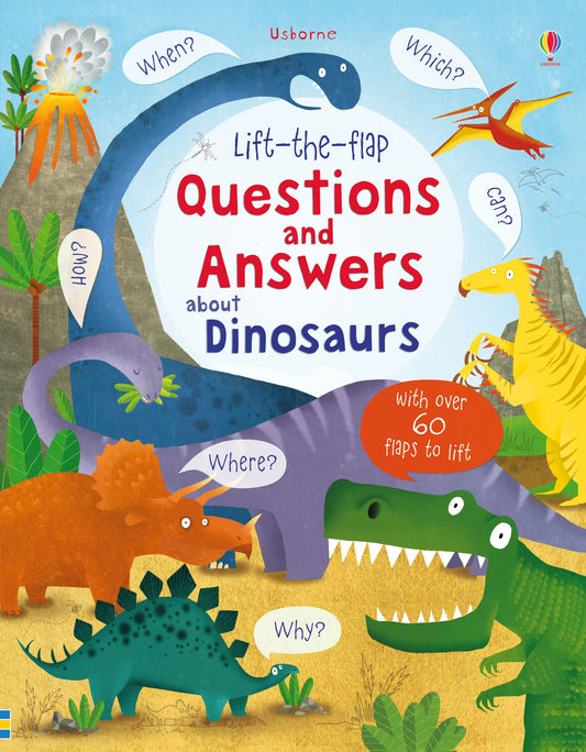 Carte clapete pentru copii - Lift-the-flap Questions and Answers about Dinosaurs, Usborne