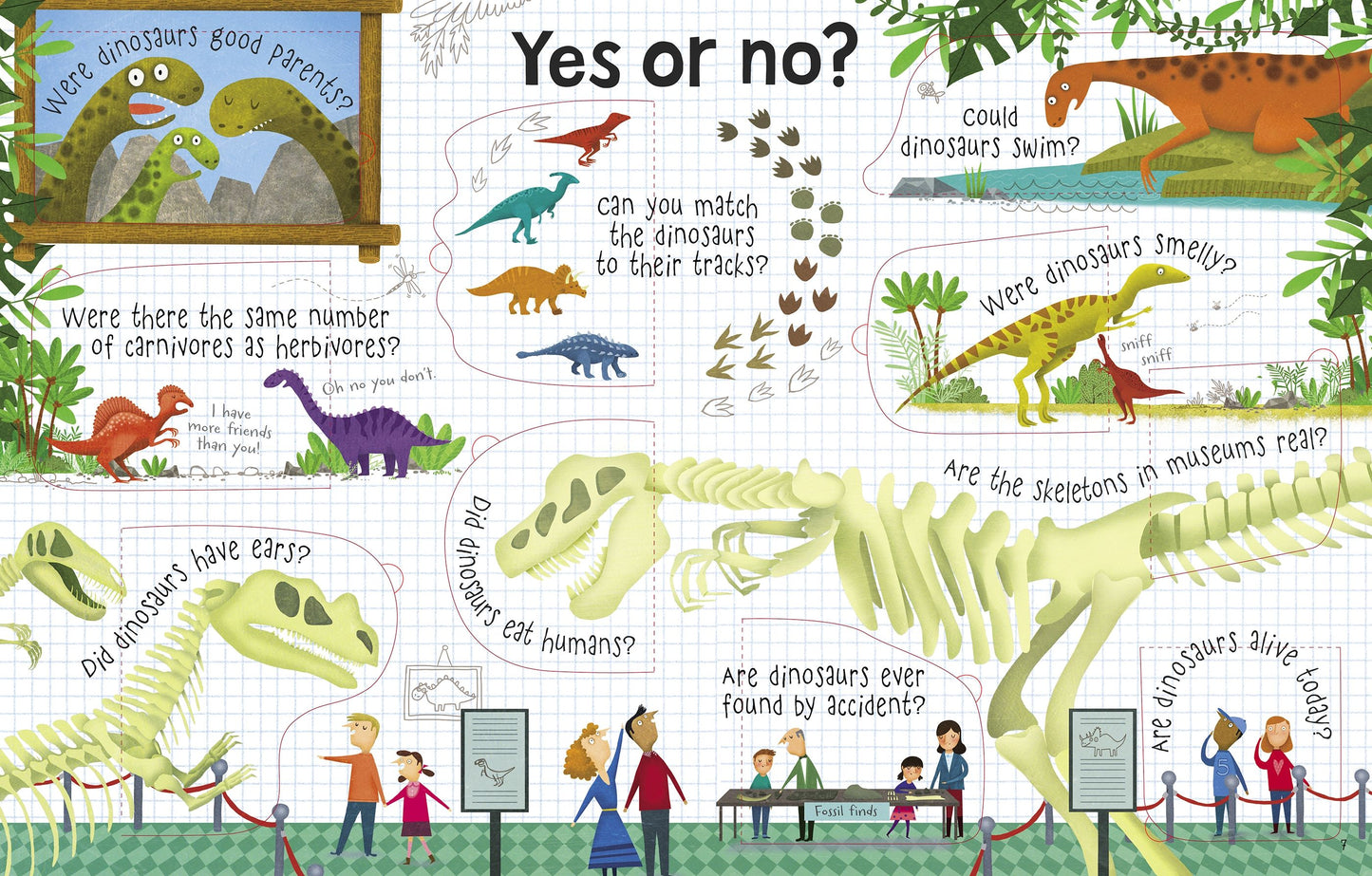 Carte clapete pentru copii - Lift-the-flap Questions and Answers about Dinosaurs, Usborne