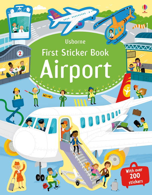 Carte stickere - First Sticker Book Airport, Usborne