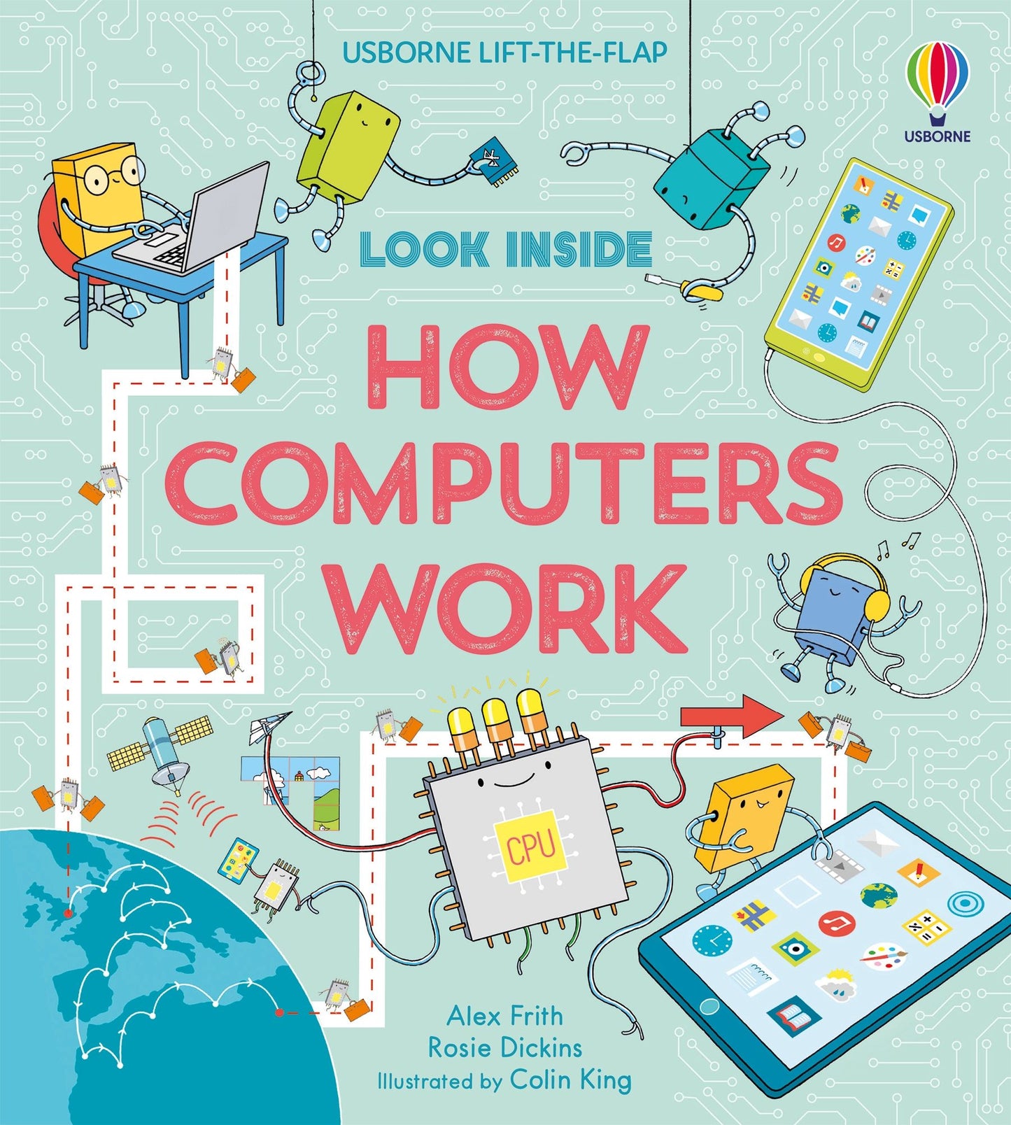 Carte clapete copii - Look Inside How Computers Work, Usborne