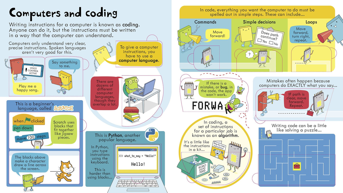 Carte clapete copii - Look Inside How Computers Work, Usborne