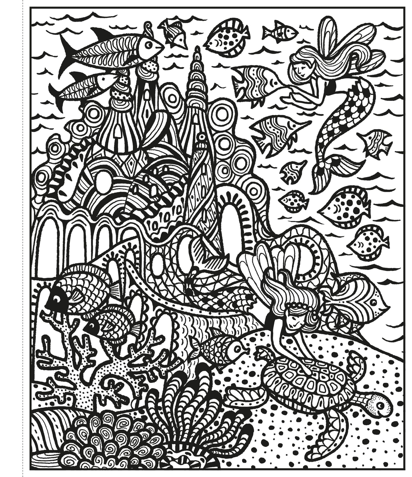 Carte pictura cu apa - Fairy Palaces Magic Painting Book, Usborne