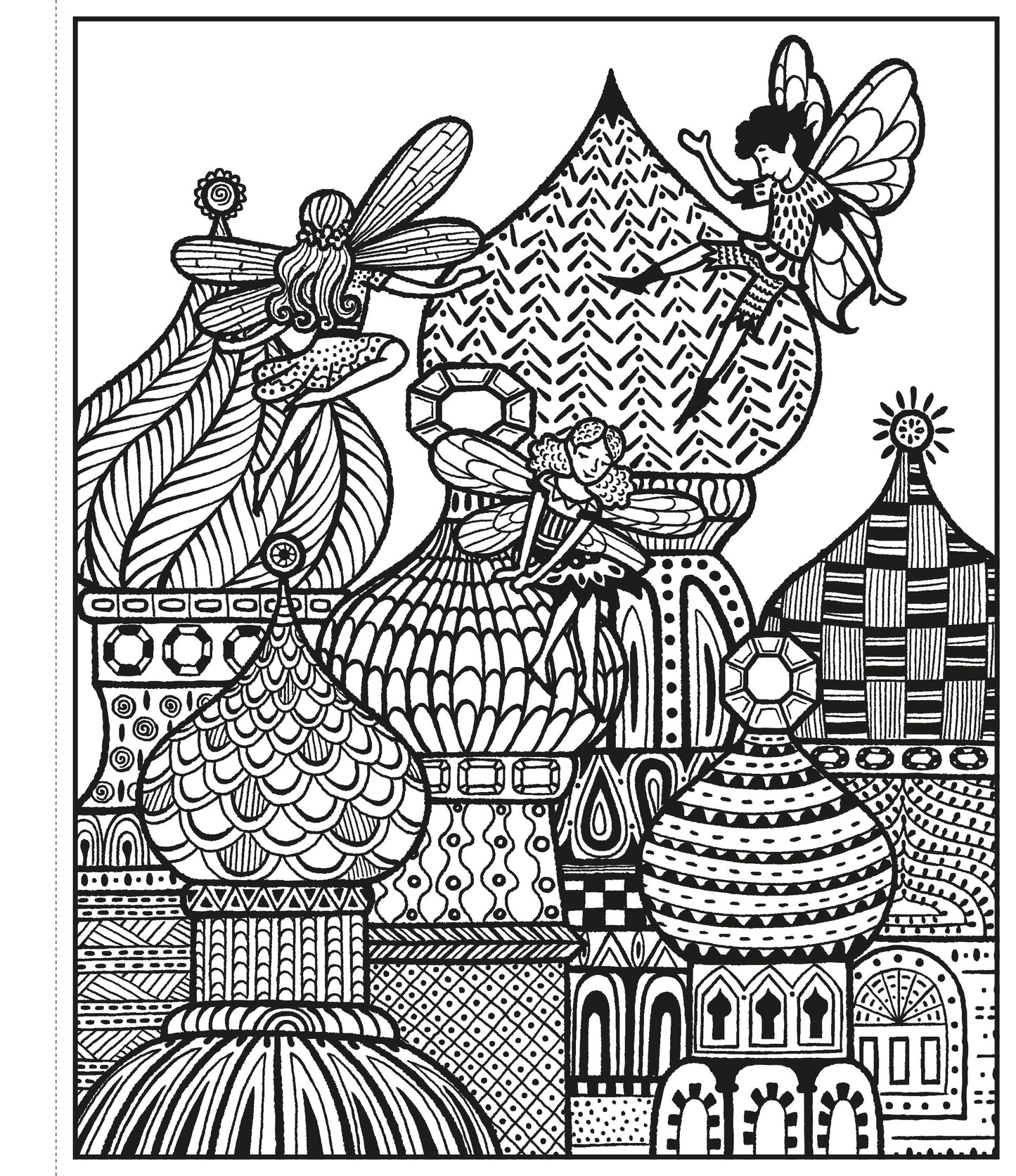 Carte pictura cu apa - Fairy Palaces Magic Painting Book, Usborne