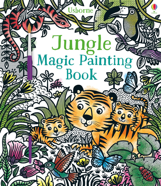 Carte pictura cu apa - Jungle Magic Painting Book, Usborne