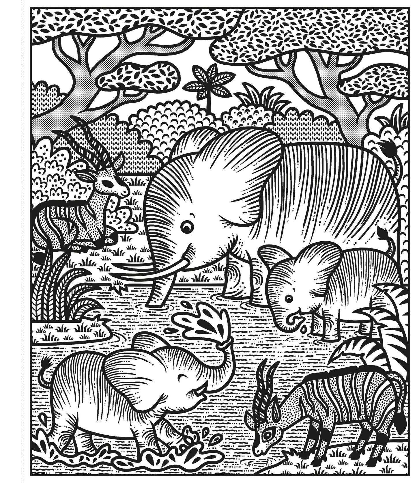 Carte pictura cu apa - Jungle Magic Painting Book, Usborne