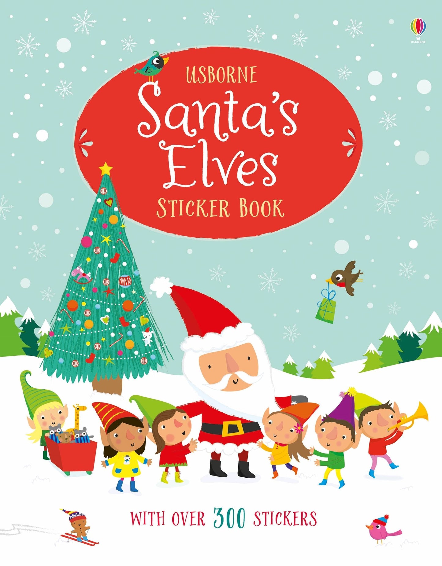 Carte stickere - Santa'S Elves Sticker Book, Usborne