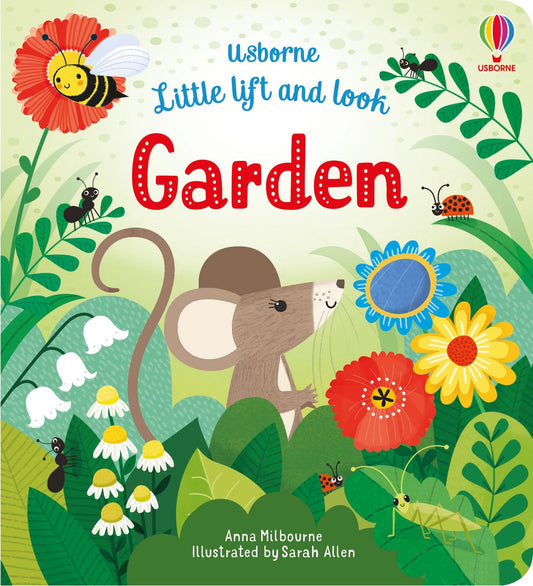 Carte clapete pentru copii - Little Lift and Look Garden, Usborne, 10 luni+