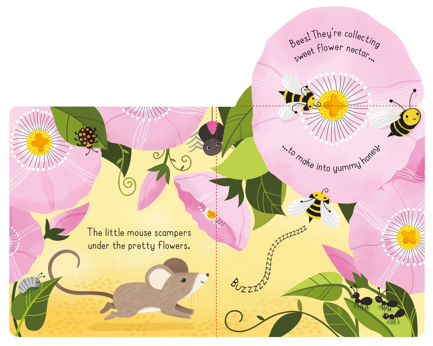 Carte clapete pentru copii - Little Lift and Look Garden, Usborne, 10 luni+