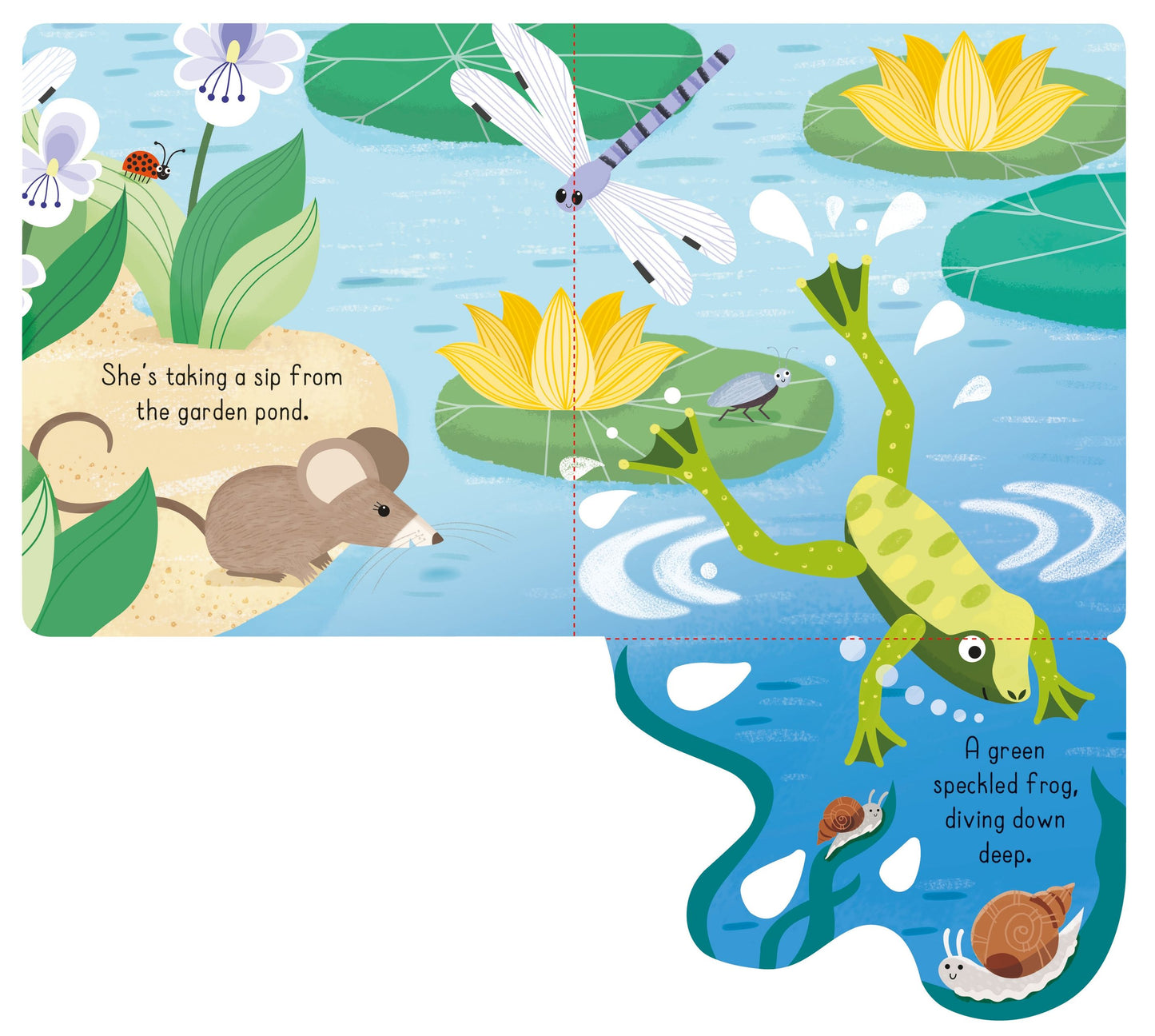 Carte clapete pentru copii - Little Lift and Look Garden, Usborne, 10 luni+