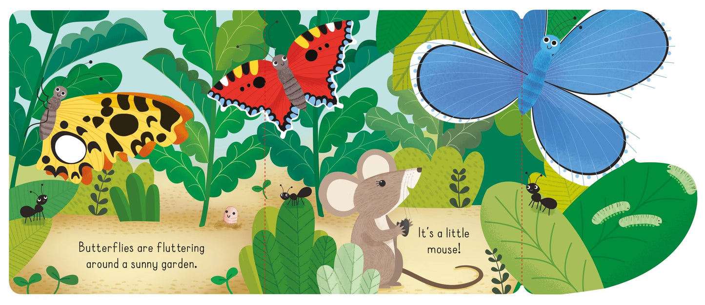 Carte clapete pentru copii - Little Lift and Look Garden, Usborne, 10 luni+