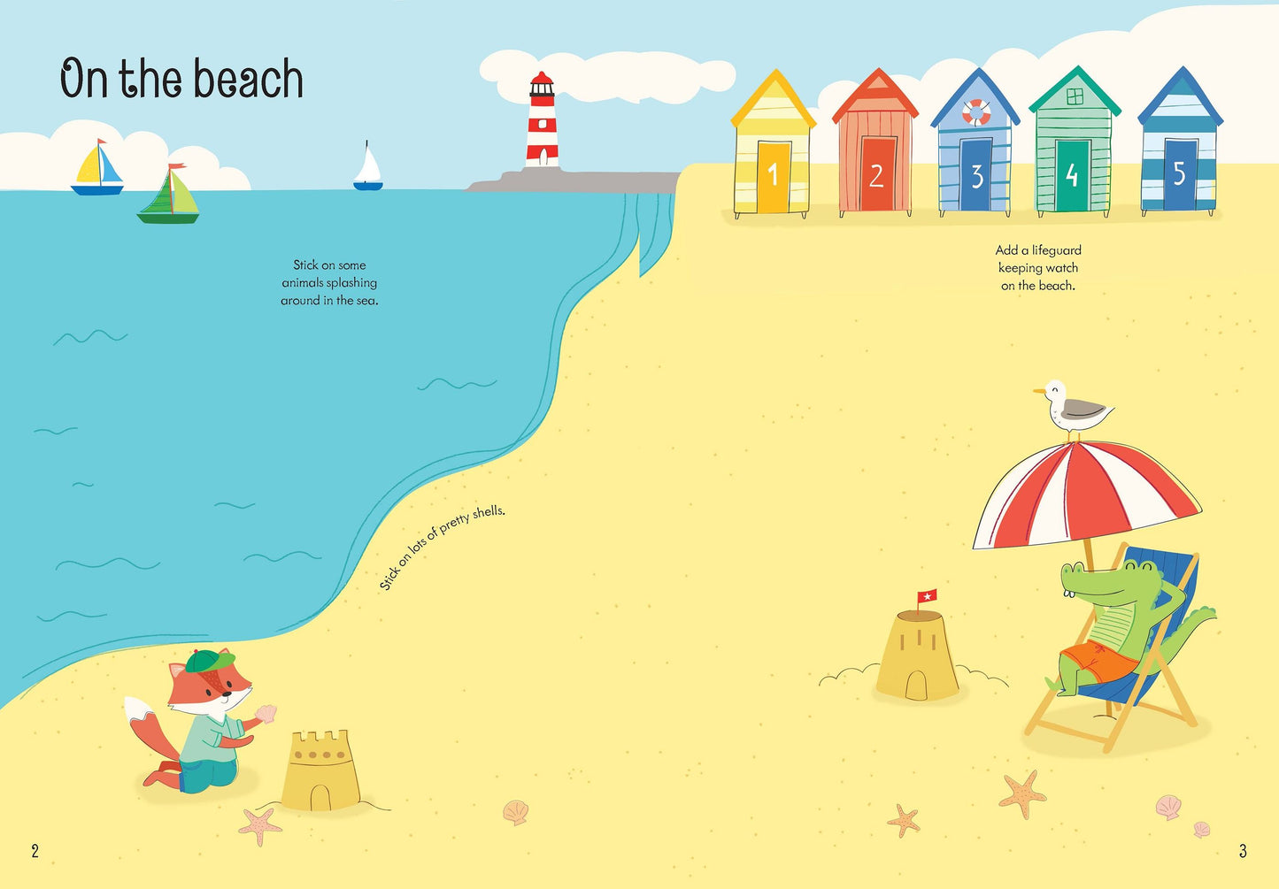 Carte stickere - Little First Stickers Summer, Usborne