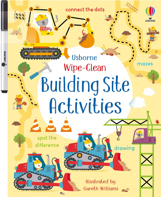 Carte educativ? de activit??i - Wipe-Clean Building Site Activities, Usborne