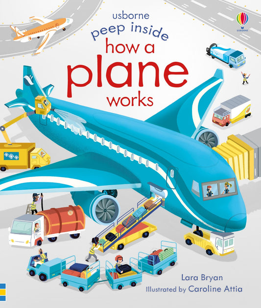 Carte clapete copii - Peep Inside How A Plane Works, Usborne